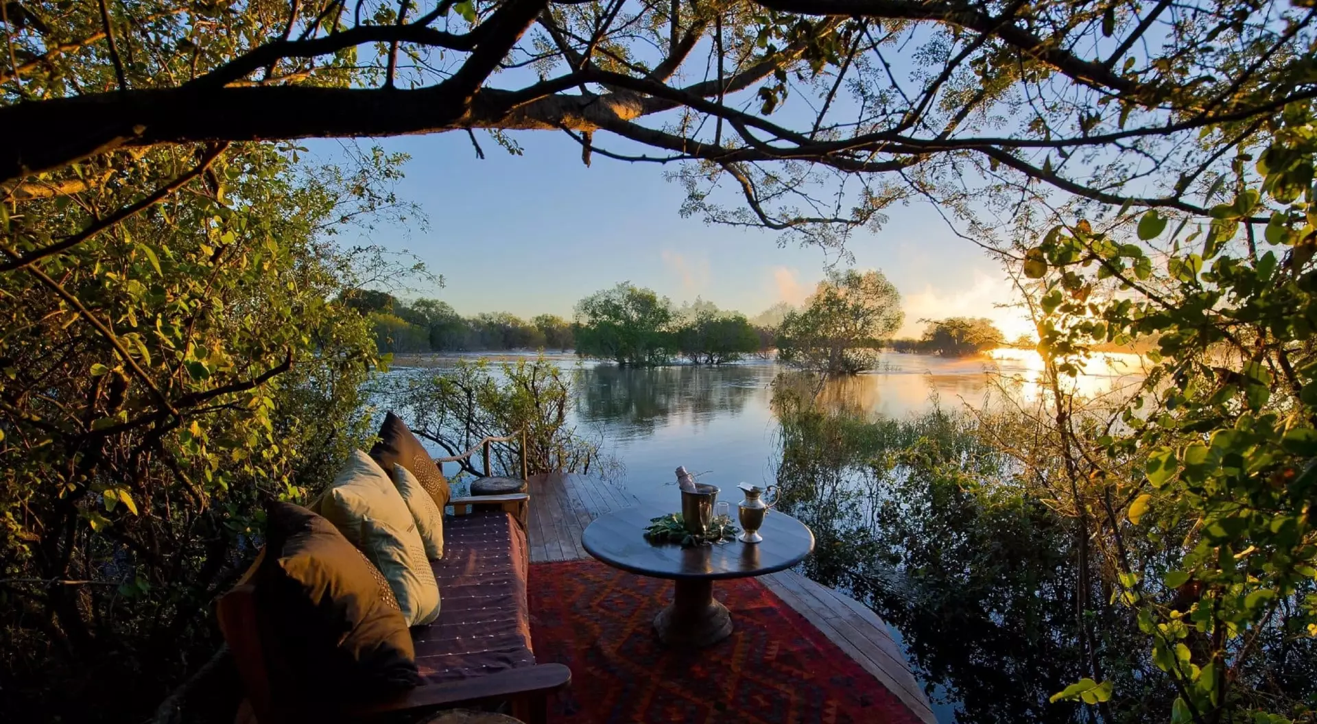 Zamberi River, Africa Some Natural views of Zamberi River, Enjoy Sunset at Zamberi river, Goway Travel