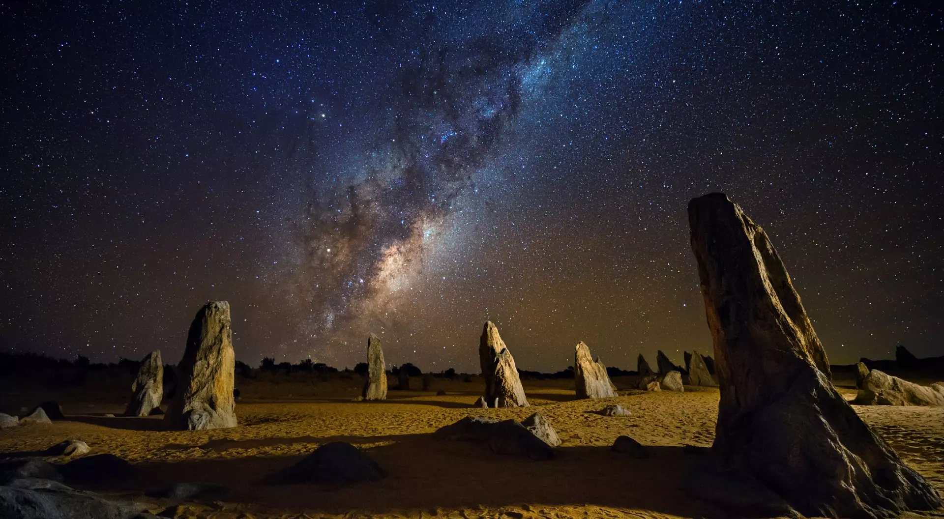 Pinnacles Desert, Australia Starry night at the Pinnacles, Western Australia, Australia