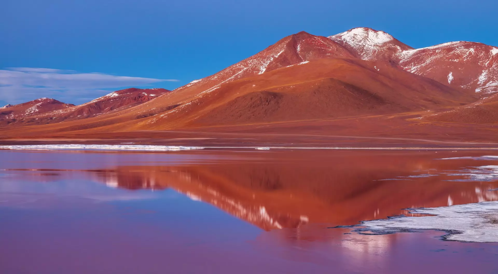 Sunrise over Laguna Colorada, Bolivian Altiplano