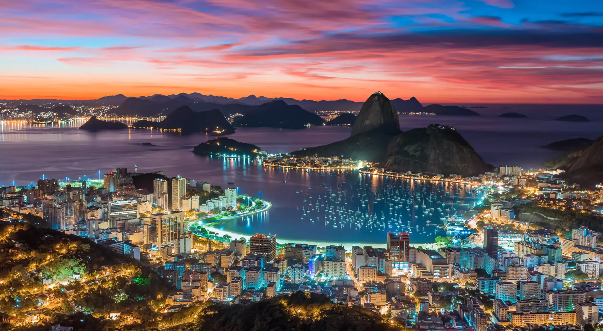 Sunset in Rio de Janeiro, Brazil