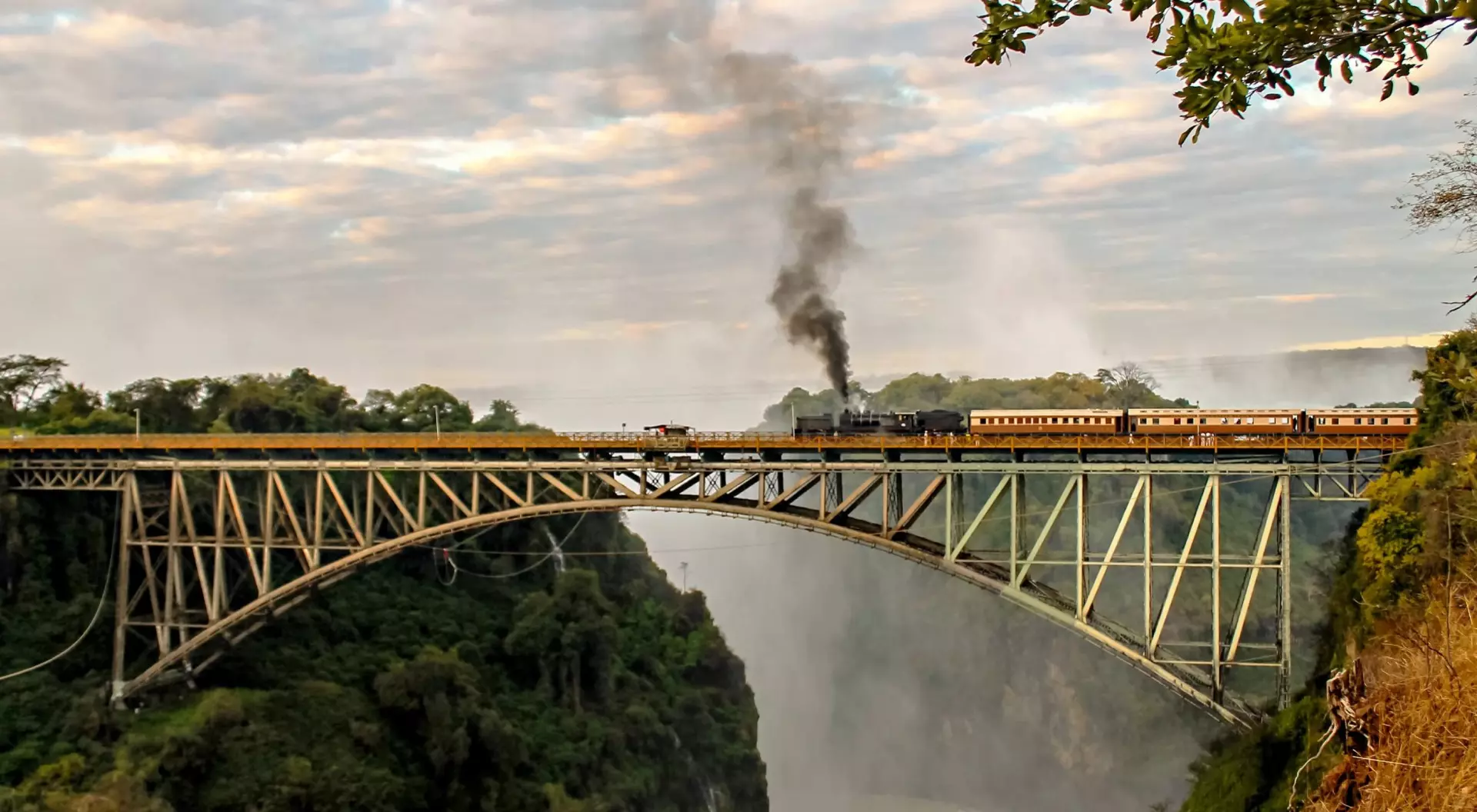 Train at Victoria falls