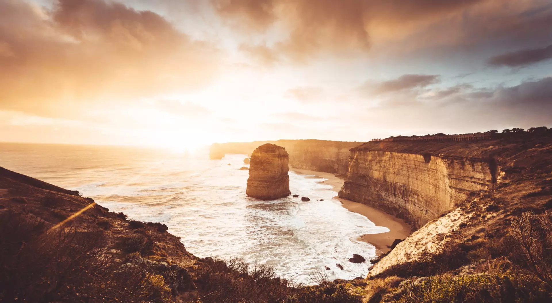 Australia Twelve apostles view at dusk