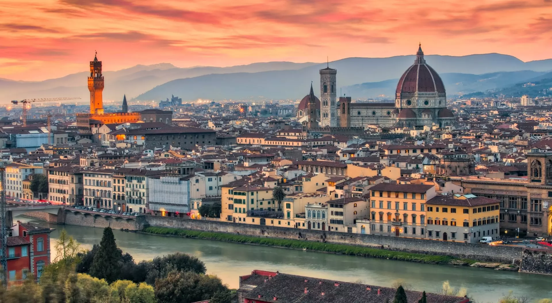 Florence, Italy Twilight in Florence, Italy