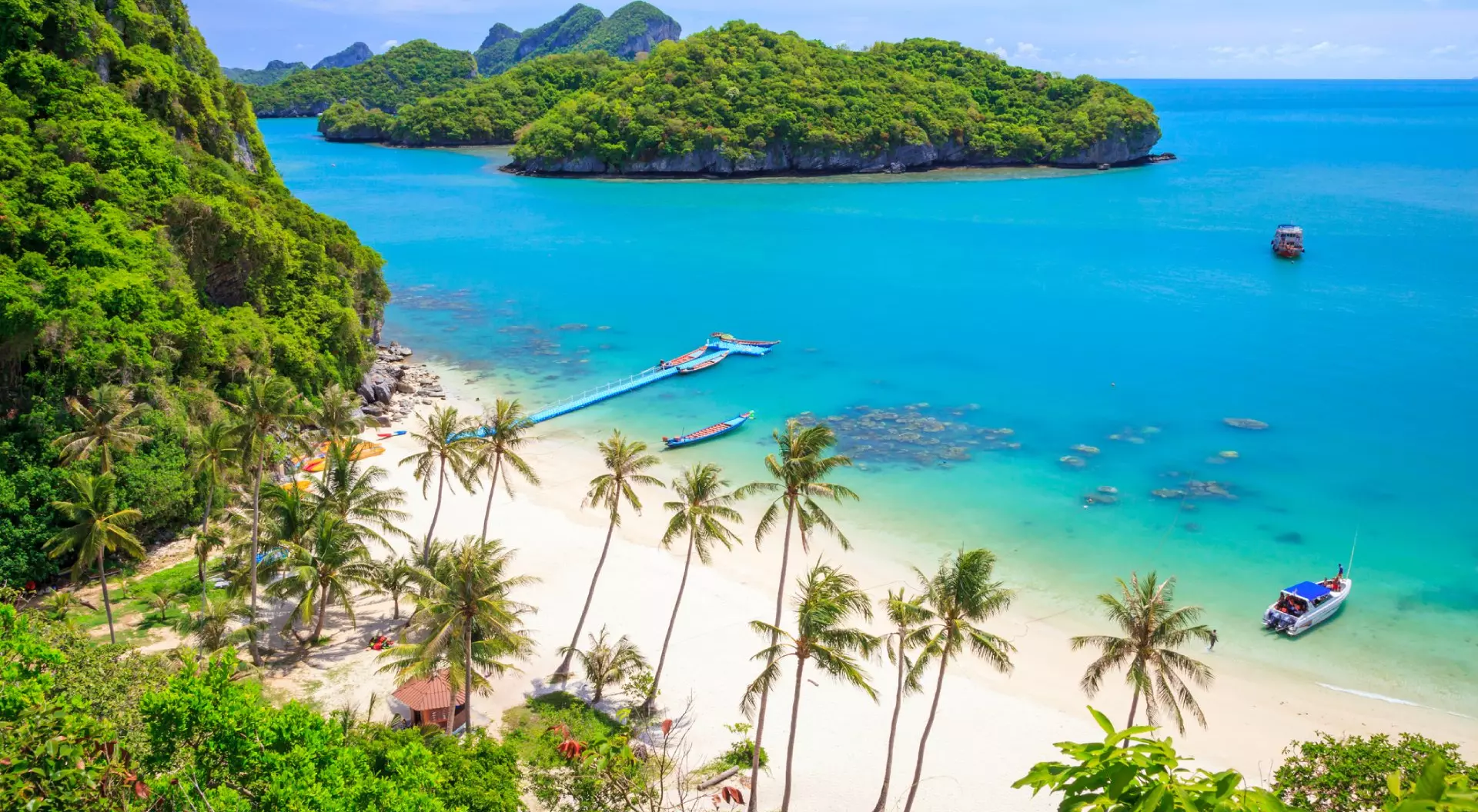 View of Angthong National Marine Park, Koh Samui, Thailand