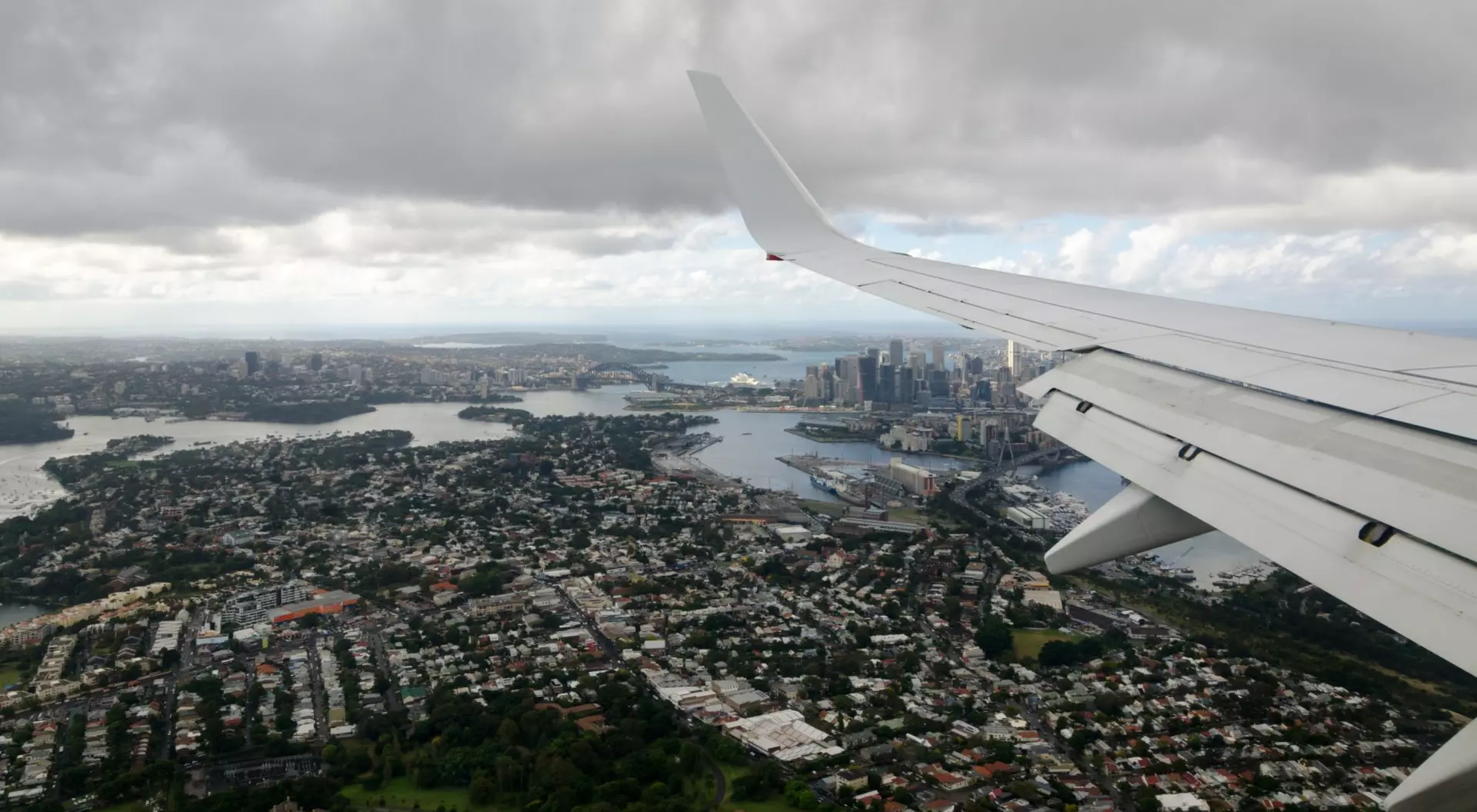 View of Sydney from a plane, Australia
