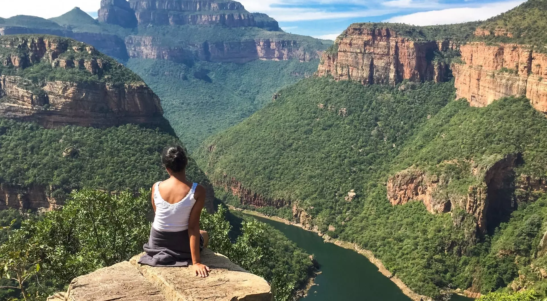 Young Women Viewing Blyde River, Mpumalanga, South Africa