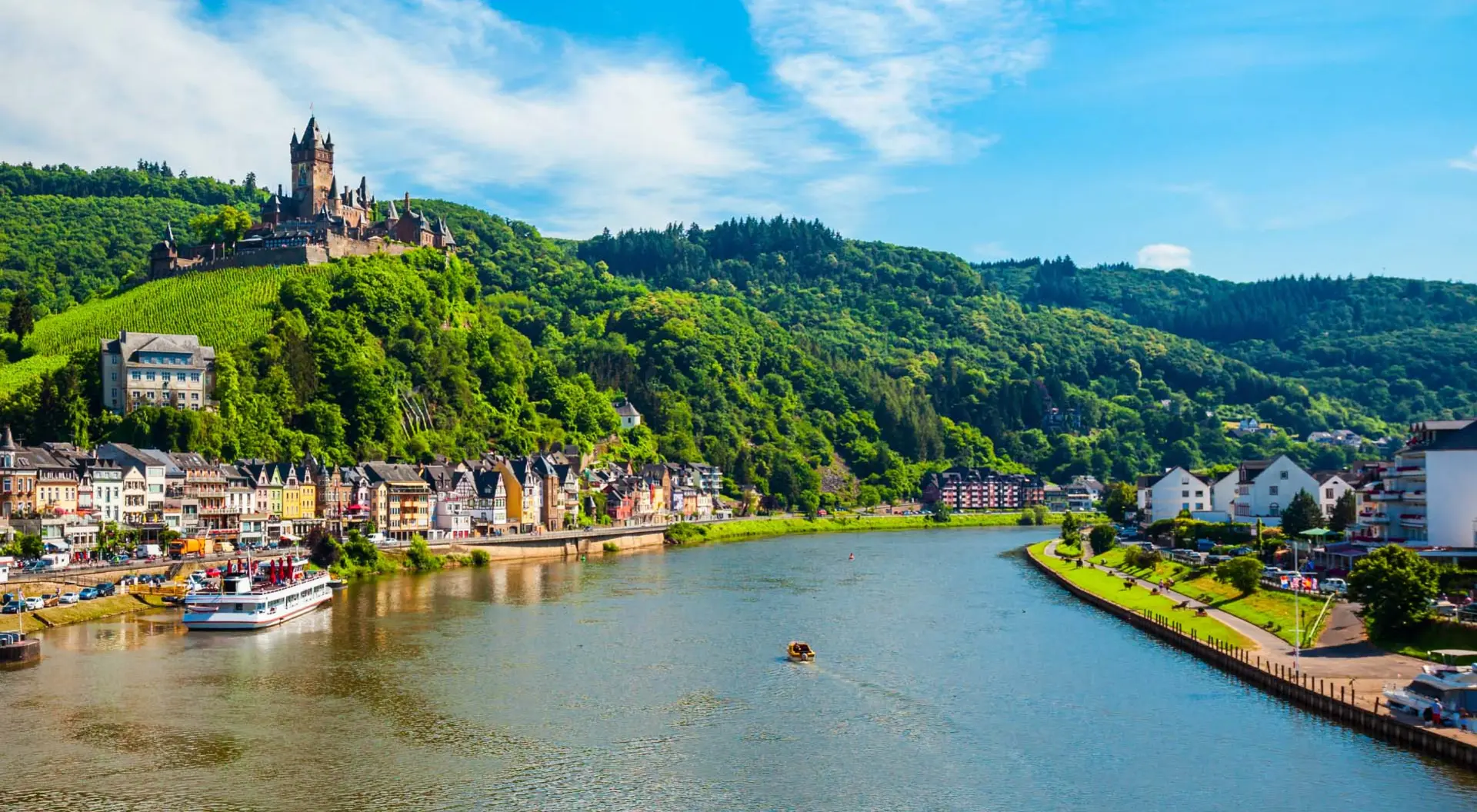 Cochem, Germany is a picturesque destination for Rhine river cruises.