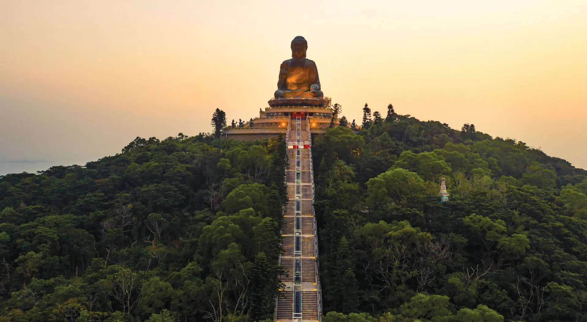 Big Buddha, Hong Kong A statue of the Big Buddha on Lantau Island in Hong Kong