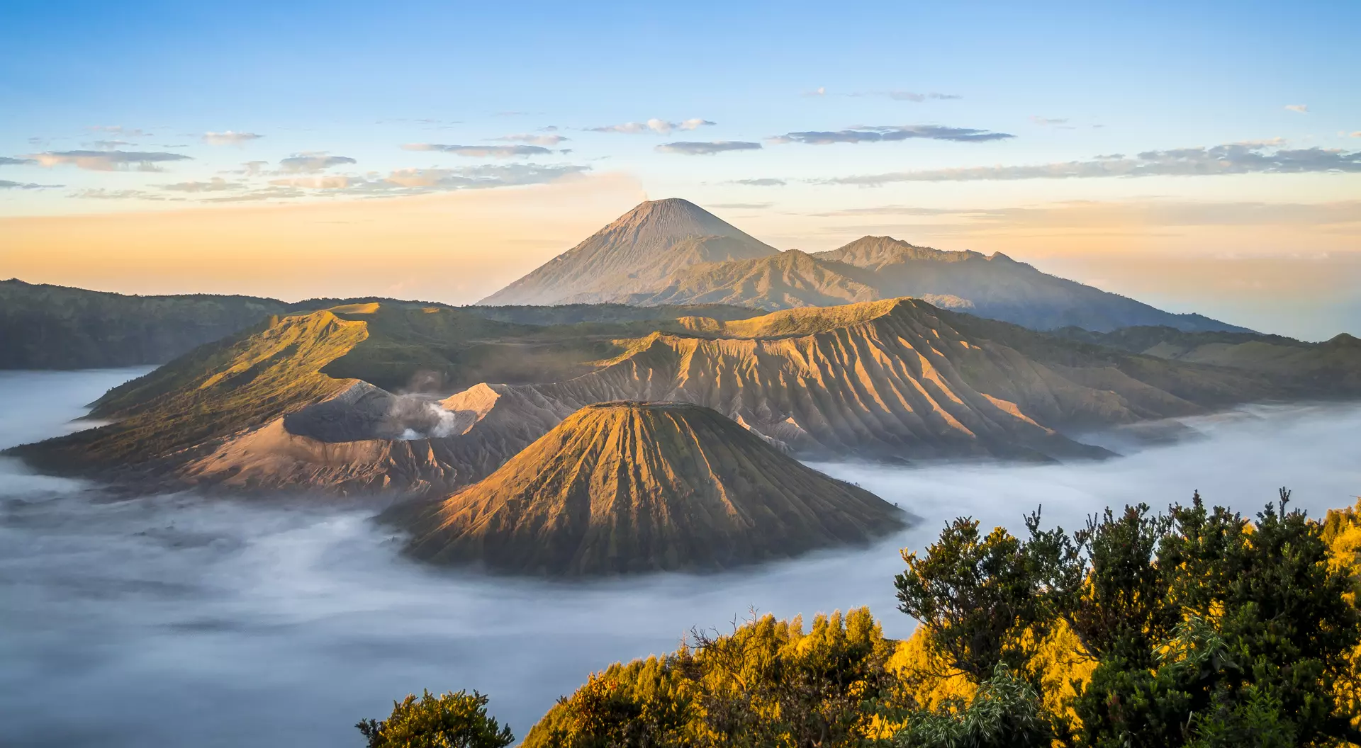 Mt. Bromo, Indonesia Sunrise at Mount Bromo