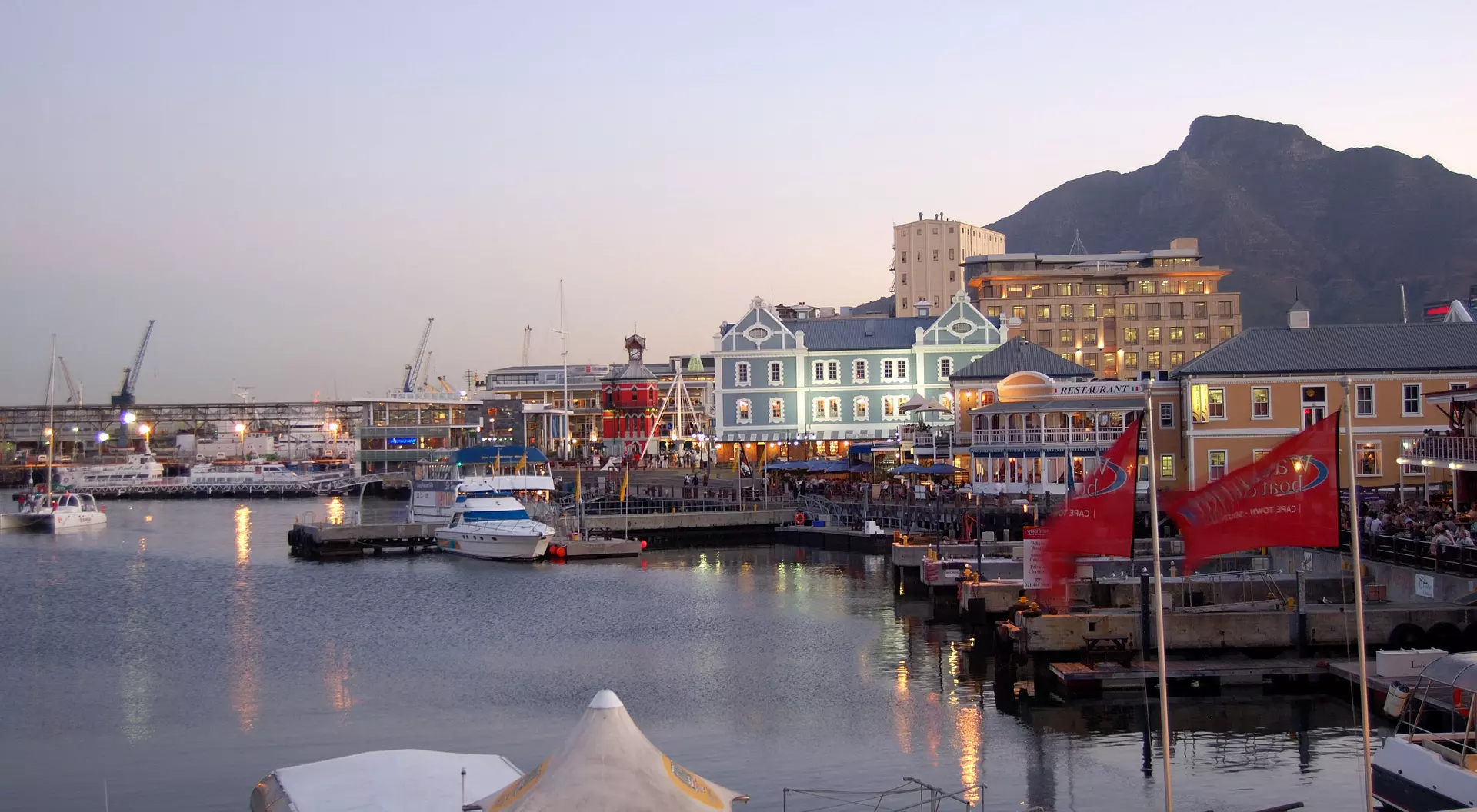 Cape Town, South Africa Cape Town Harbour in the Evening, South Africa