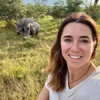 Bronwyn Hodge in South Africa