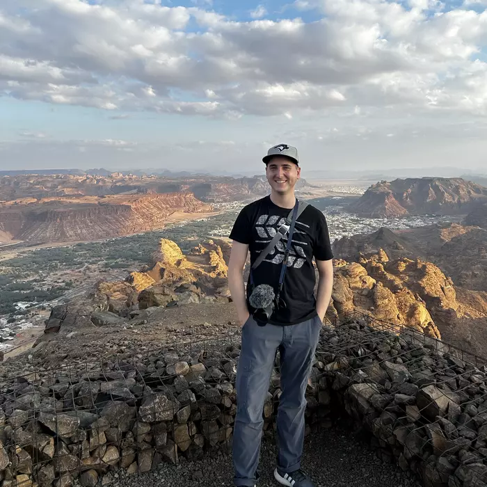 Aren Bergstrom in Saudi Arabia