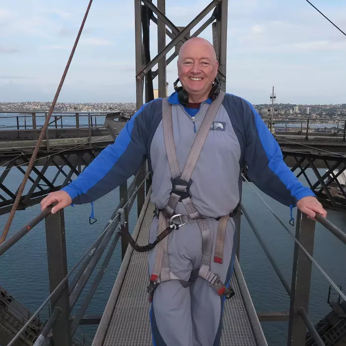 Don Forster on Sydney Harbour Bridge