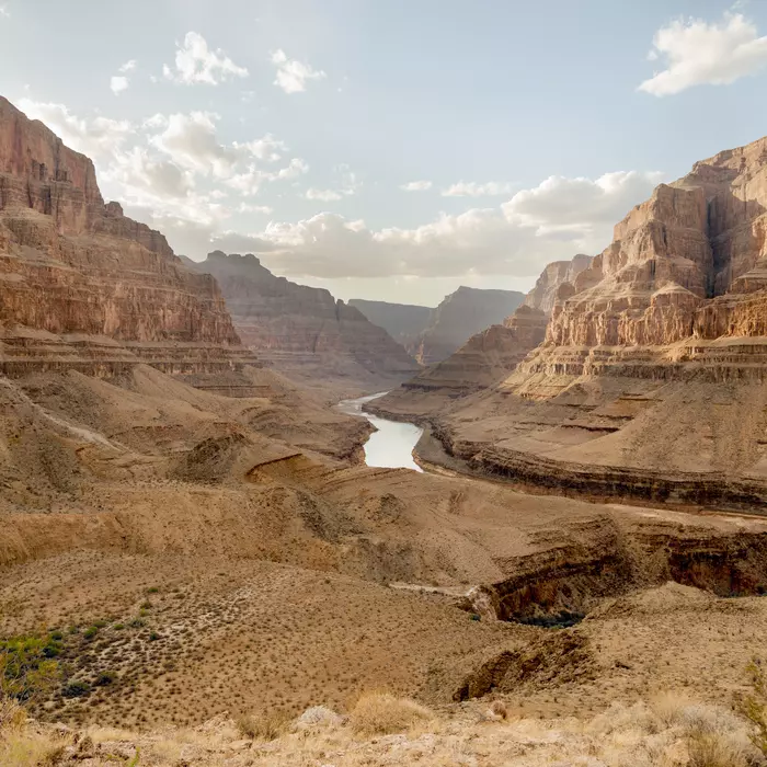 Grand Canyon at the West Rim in the afternoon just before the sunset.Location: West Rim, Grand Canyon National Park, Arizona, USA