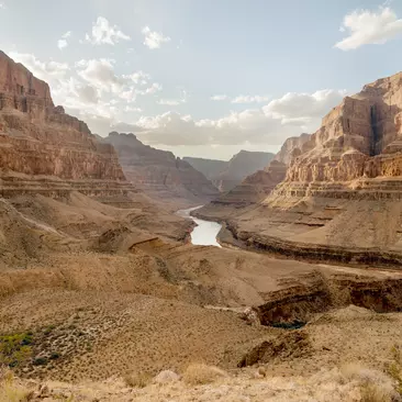 Grand Canyon at the West Rim in the afternoon just before the sunset.Location: West Rim, Grand Canyon National Park, Arizona, USA