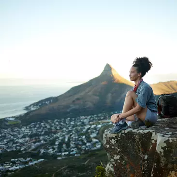 Looking out over Cape Town, South Africa