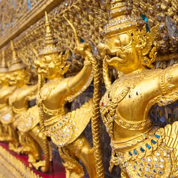 The Ubosot (Ordination Hall) at Wat Phra Kaew temple, Grand Palace, Bangkok
