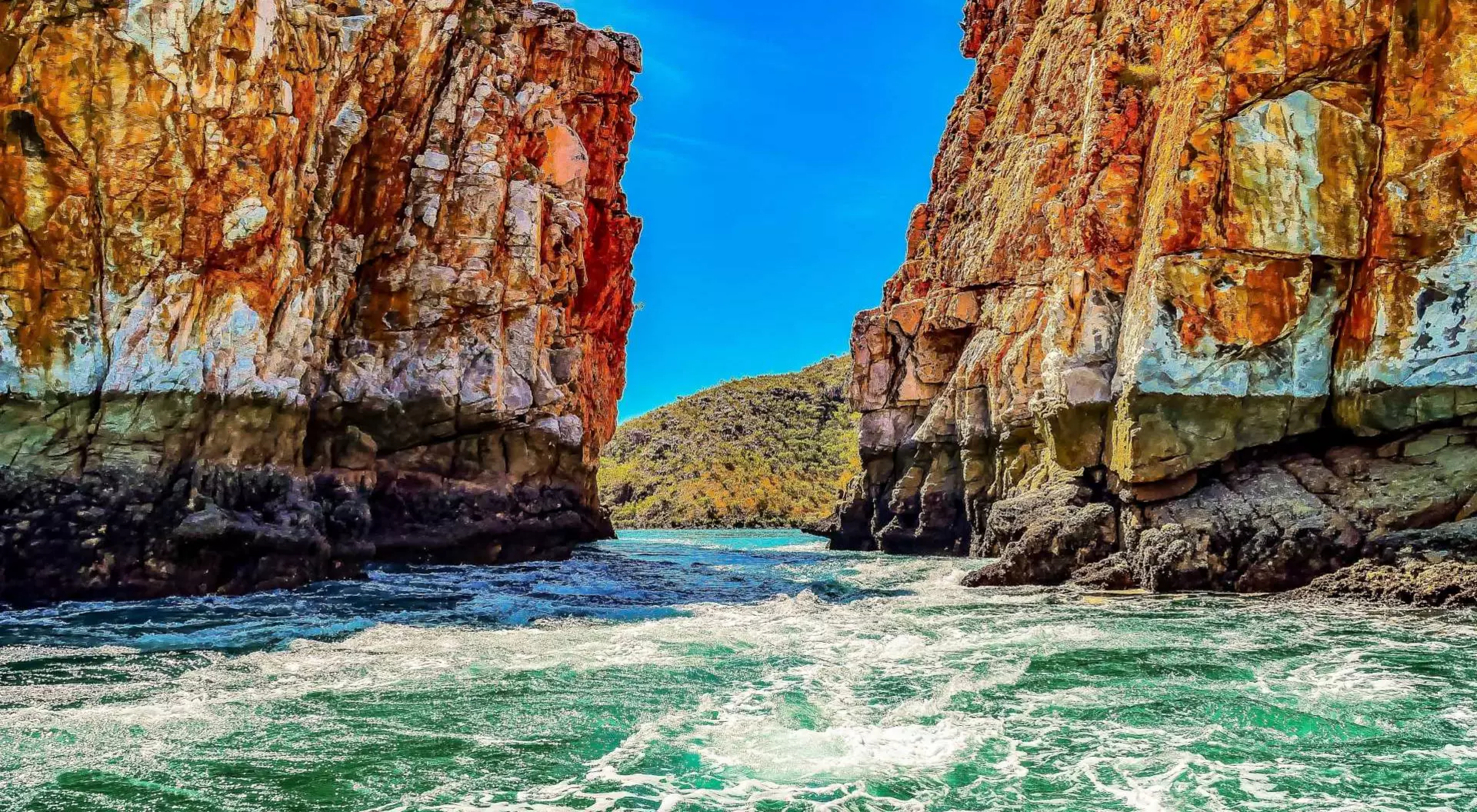Scenic view of the Horizontal Falls