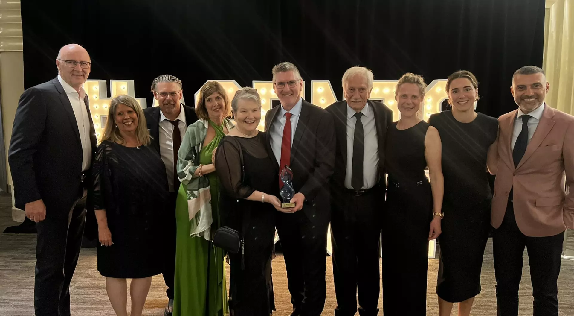 Goway leadership at Baxter Media Agents' Choice Awards