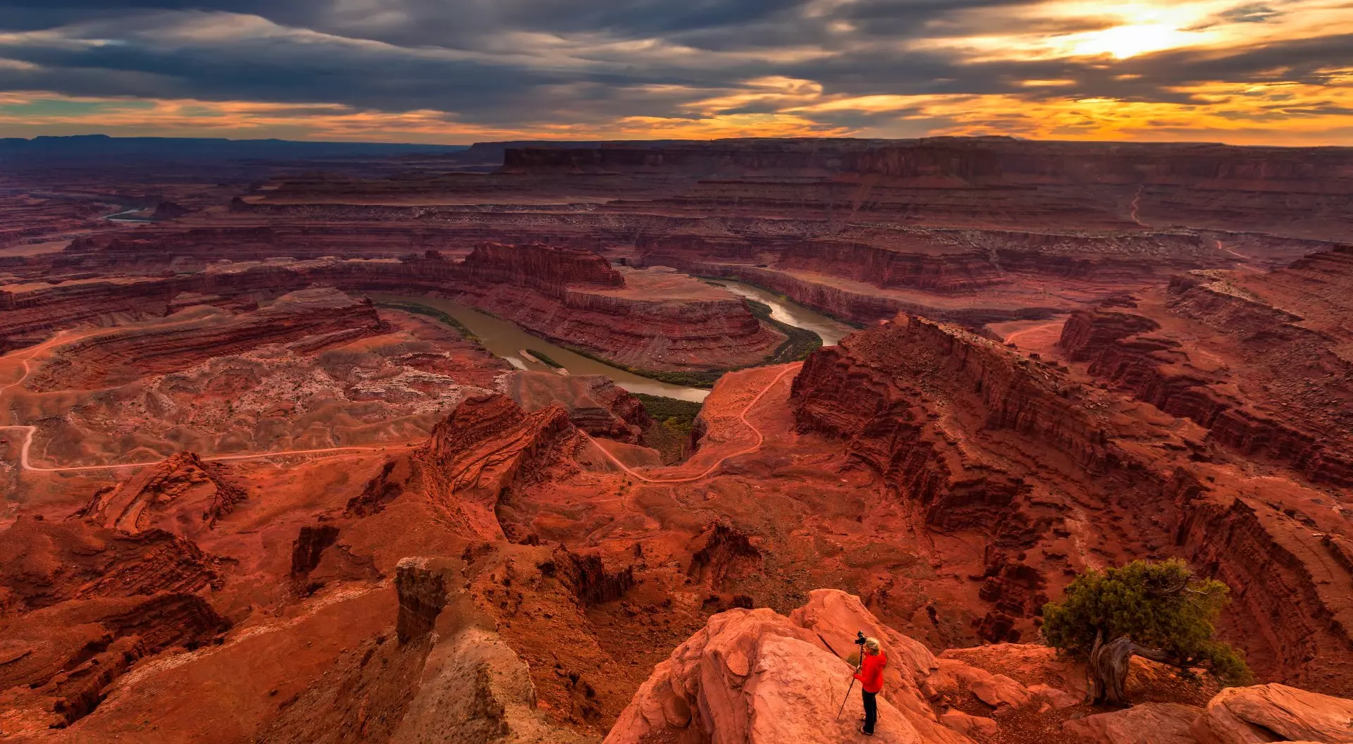 Dead Horse Point State Park, United States Colorful sunrset at Dead Horse Point State Park