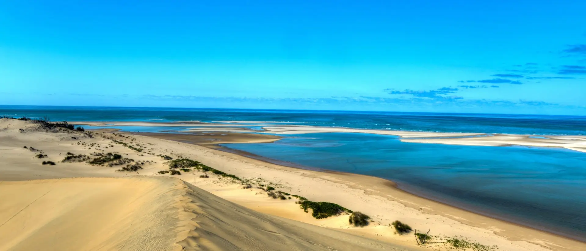 Sand dunes of Bazaruto Island, Mozambique.