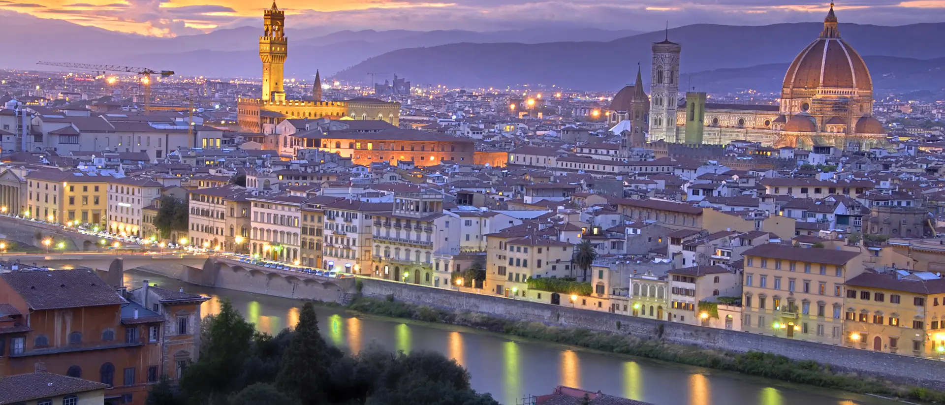 Sunset in Florence Sunset in Florence Italy