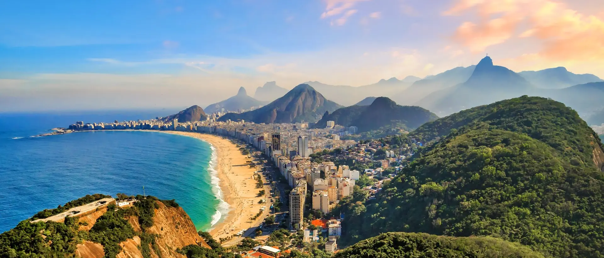Copacabana Beach and Ipanema beach