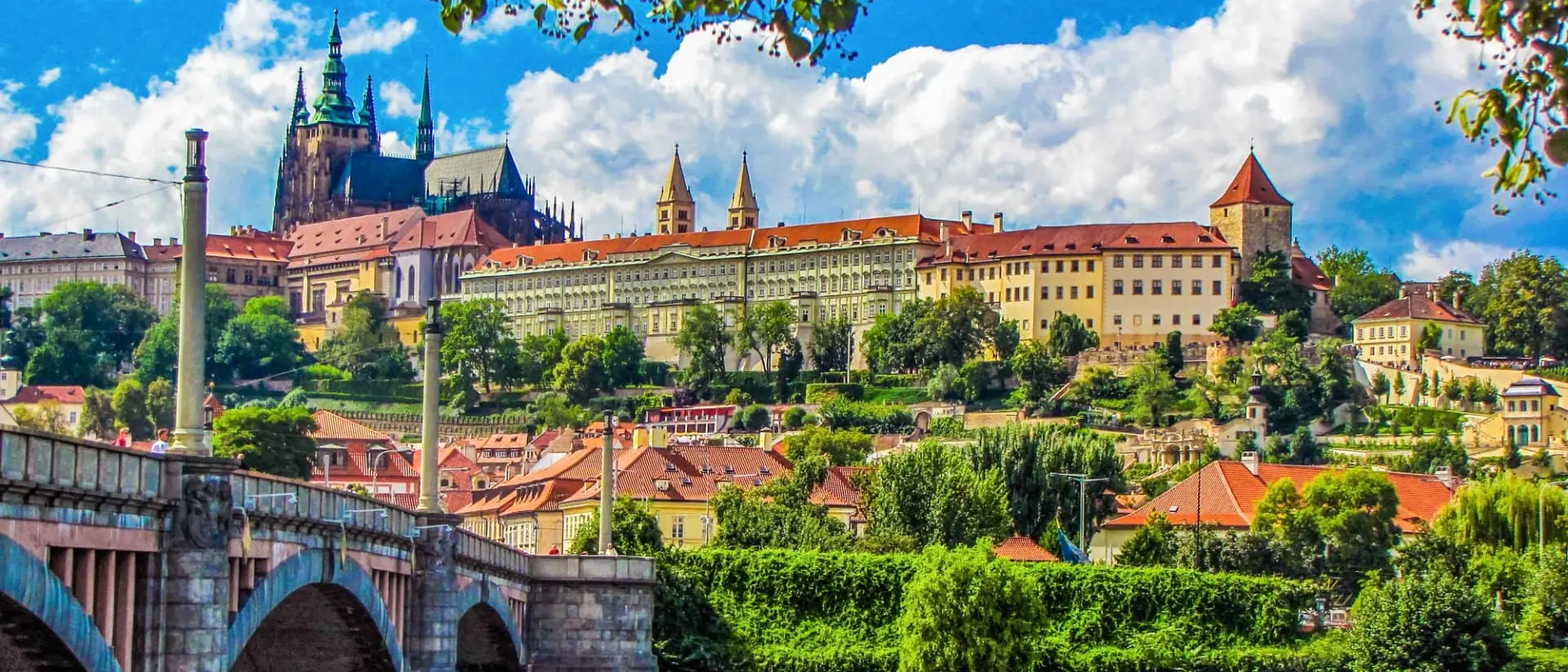Summer view of Prague, Czech Republic