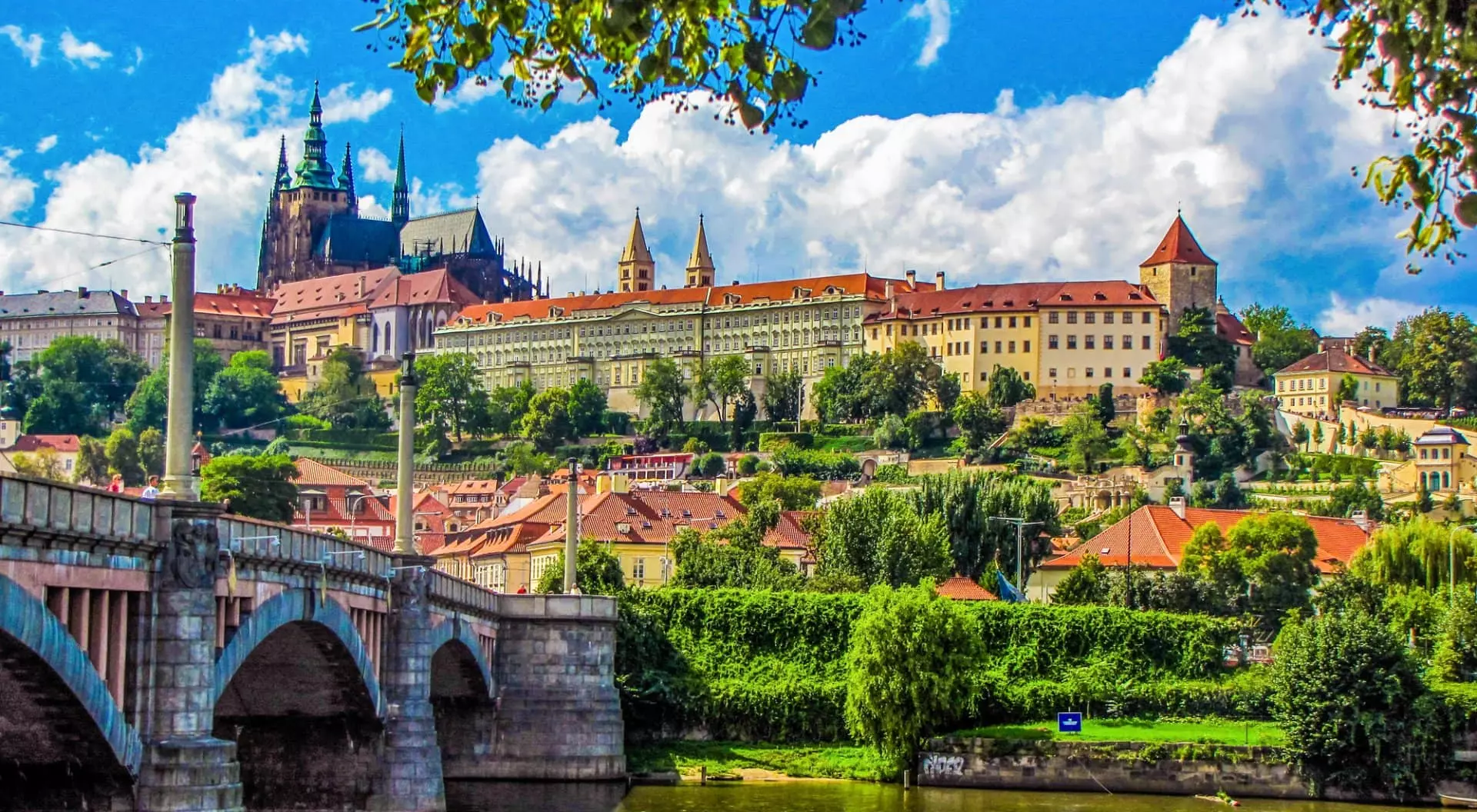 Summer view of Prague, Czech Republic