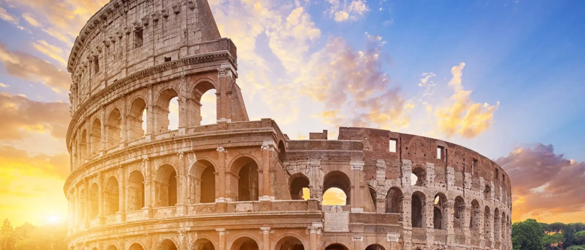 sunrise rome coliseum