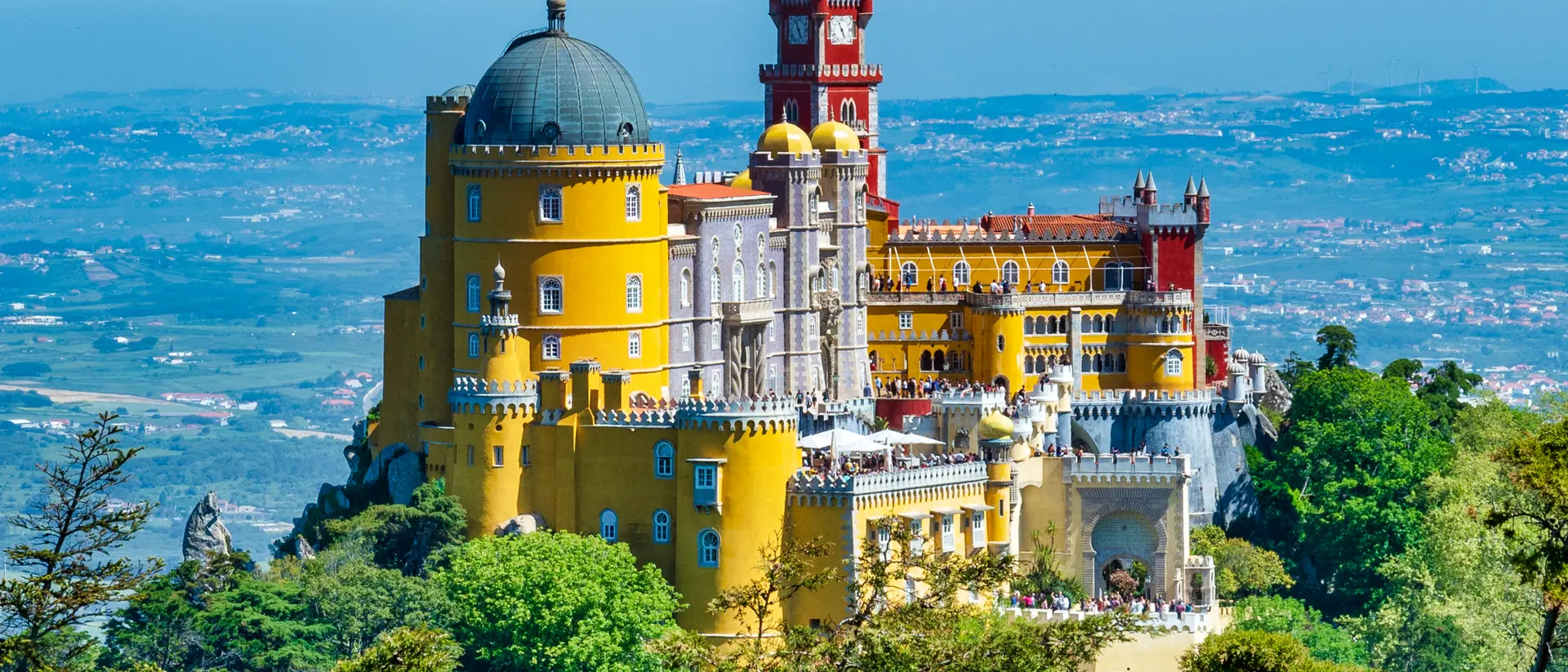 Portugal Extravagant Pena Palace in Sintra, Portugal
