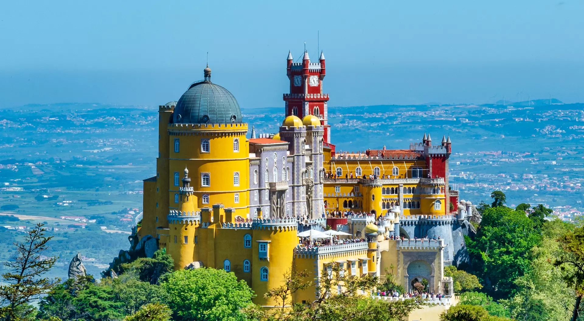 Portugal Extravagant Pena Palace in Sintra, Portugal