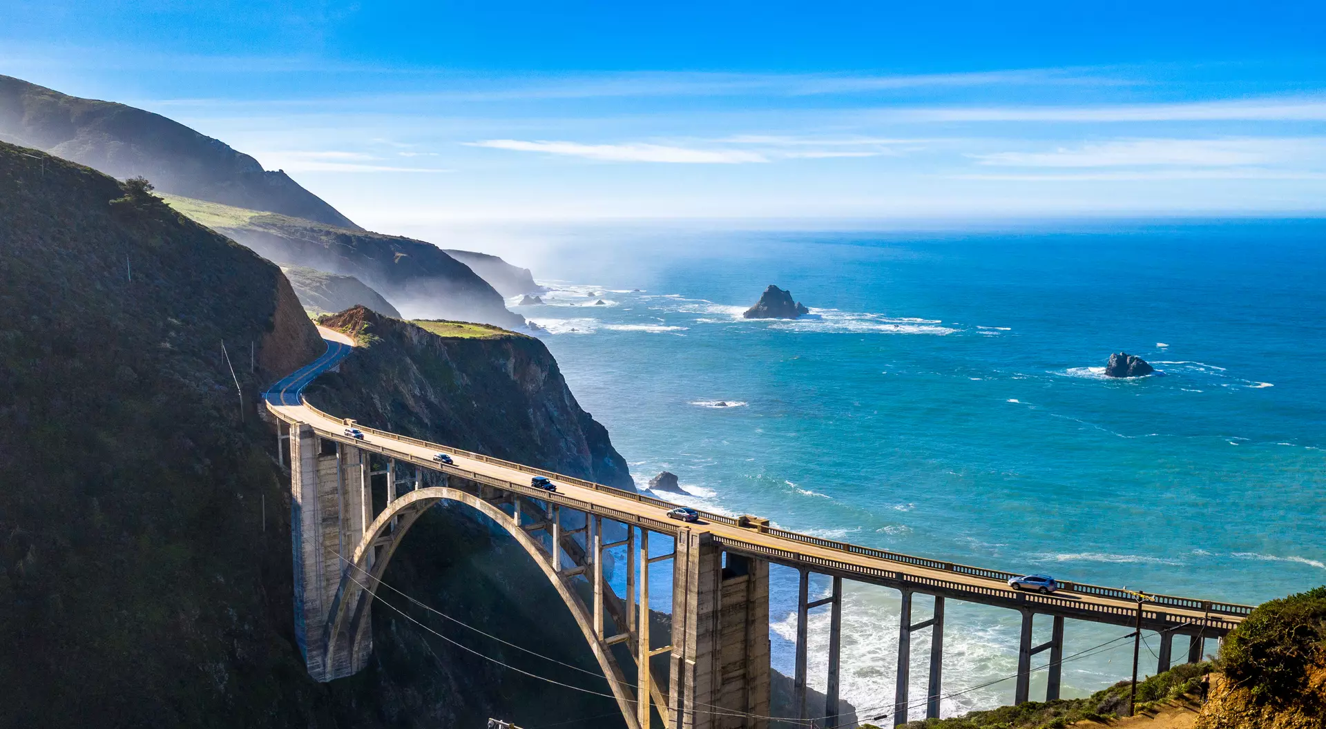 Big Sur Bridge California Ocean Road Costline CA-1