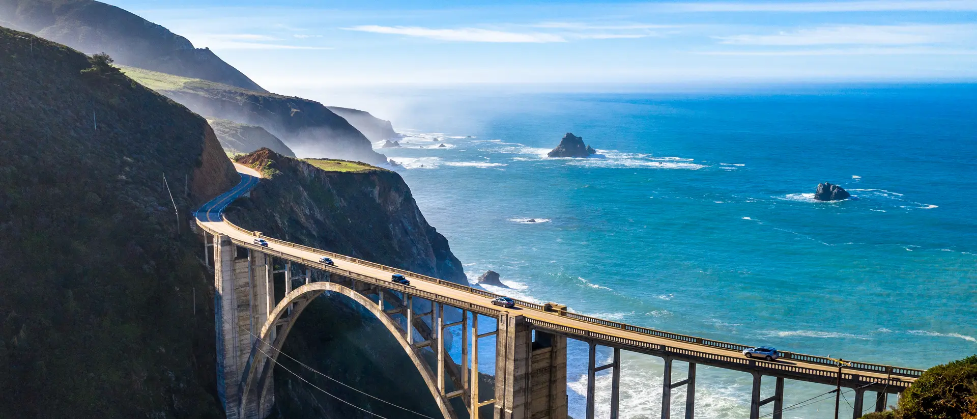 Big Sur Bridge Big Sur Bridge California Ocean Road Costline CA-1