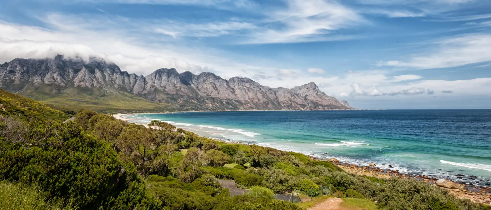Coastline in South Africa on the Garden Route