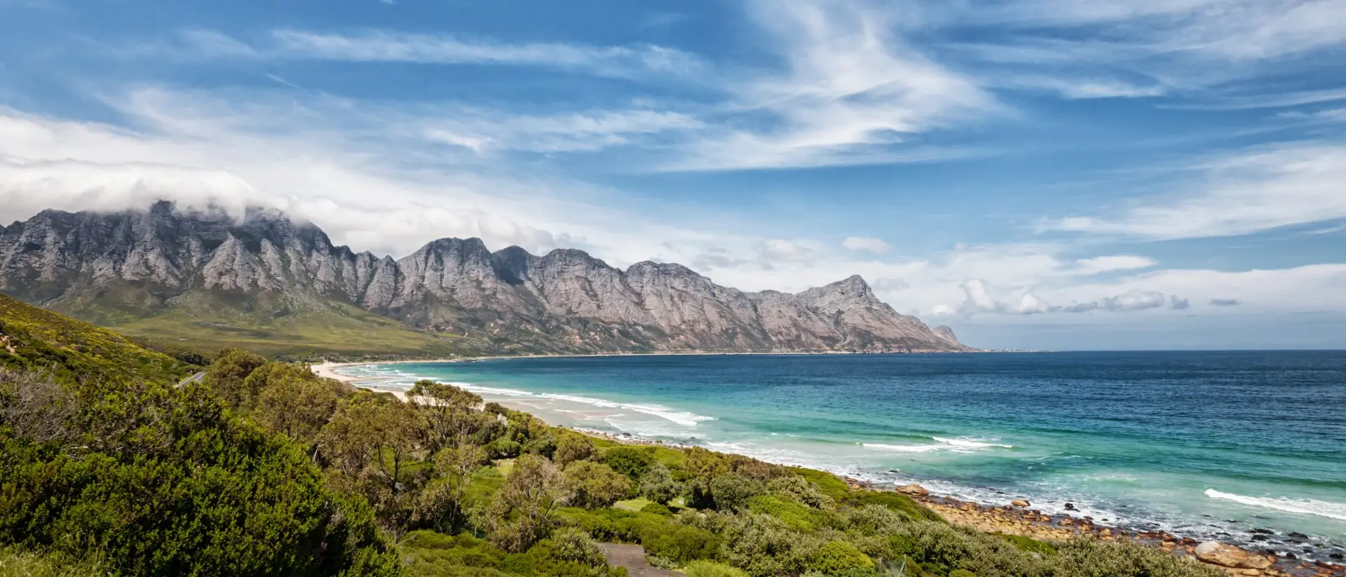 Coastline in South Africa on the Garden Route