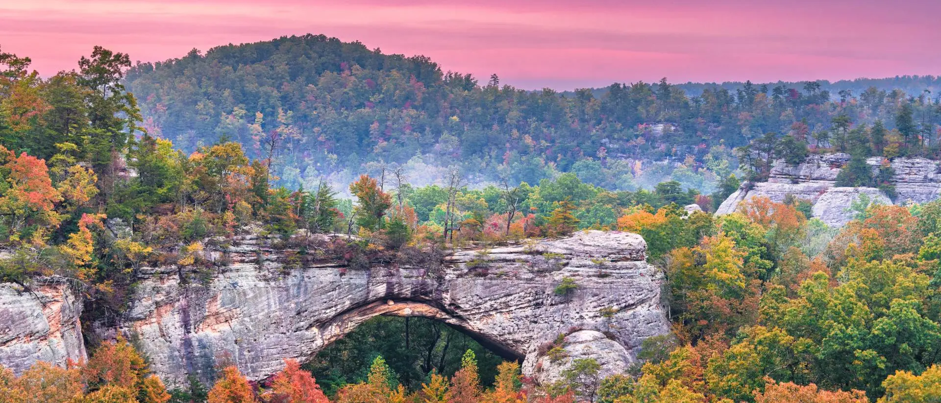 Daniel Boone National Forest, Kenucky, USA at the Natural Arch