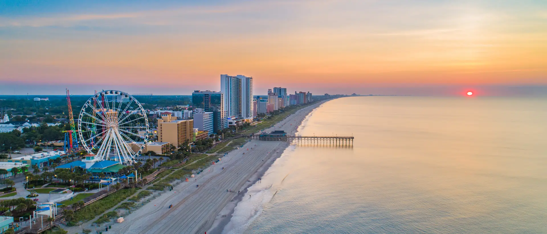 Myrtle Beach, South Carolina - Skyline Aerial View.