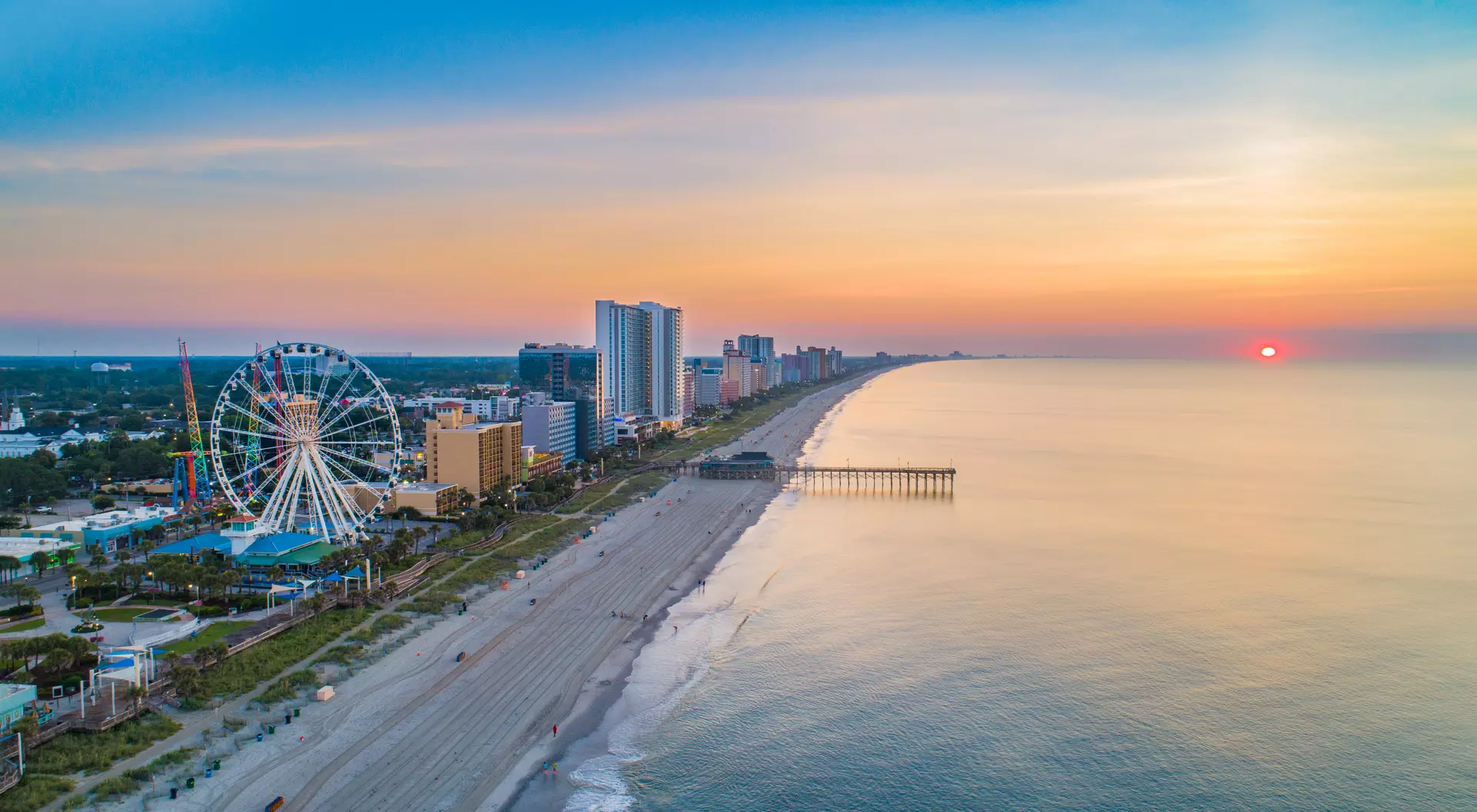 Myrtle Beach, South Carolina - Skyline Aerial View.