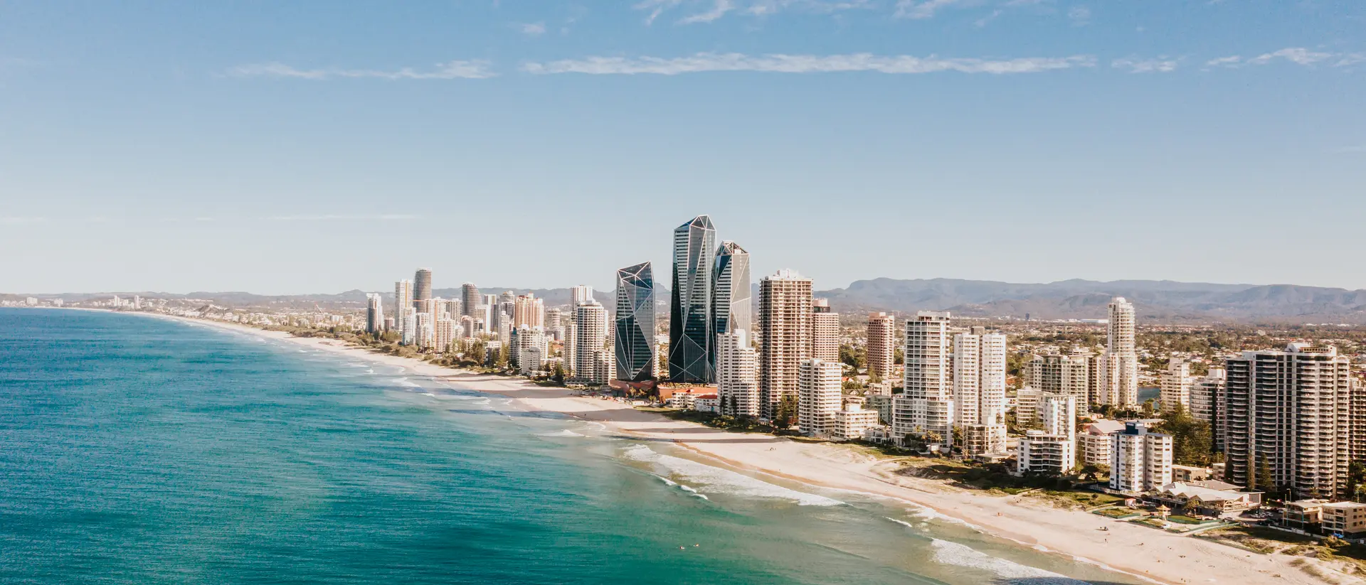 The Gold Coast, Queensland Aerial image of the cityscape and beach