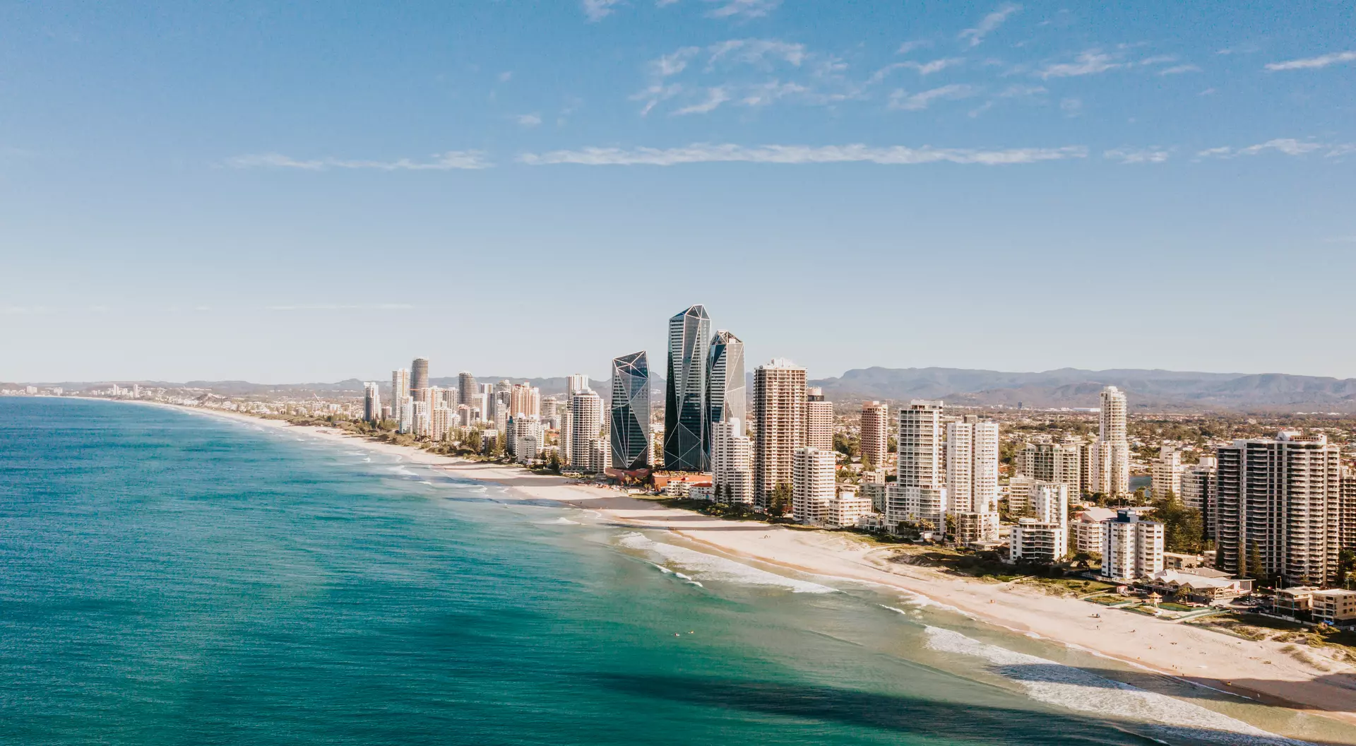 The Gold Coast, Queensland Aerial image of the cityscape and beach