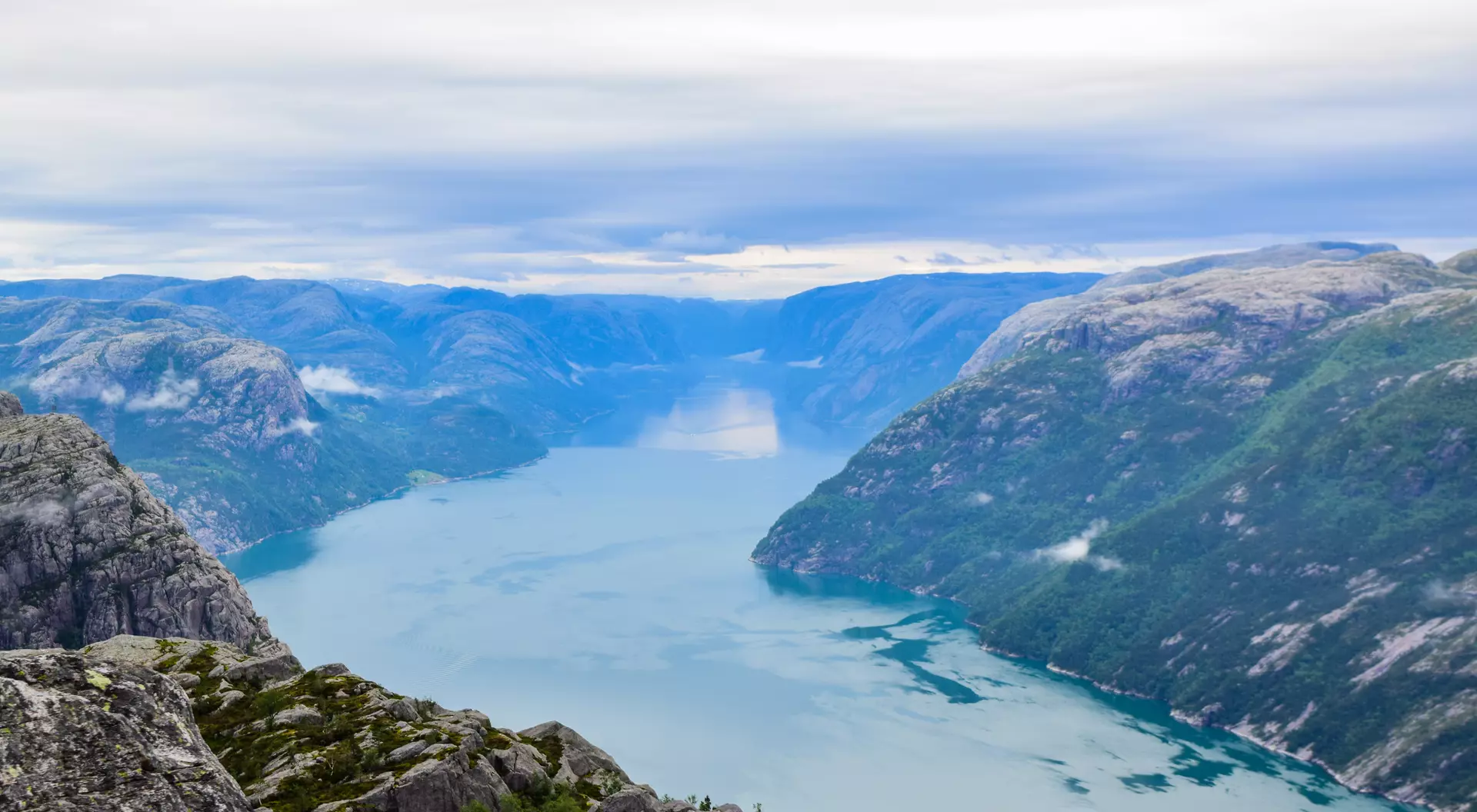Lysefjord view from Prekestolen or Pulpit Rock