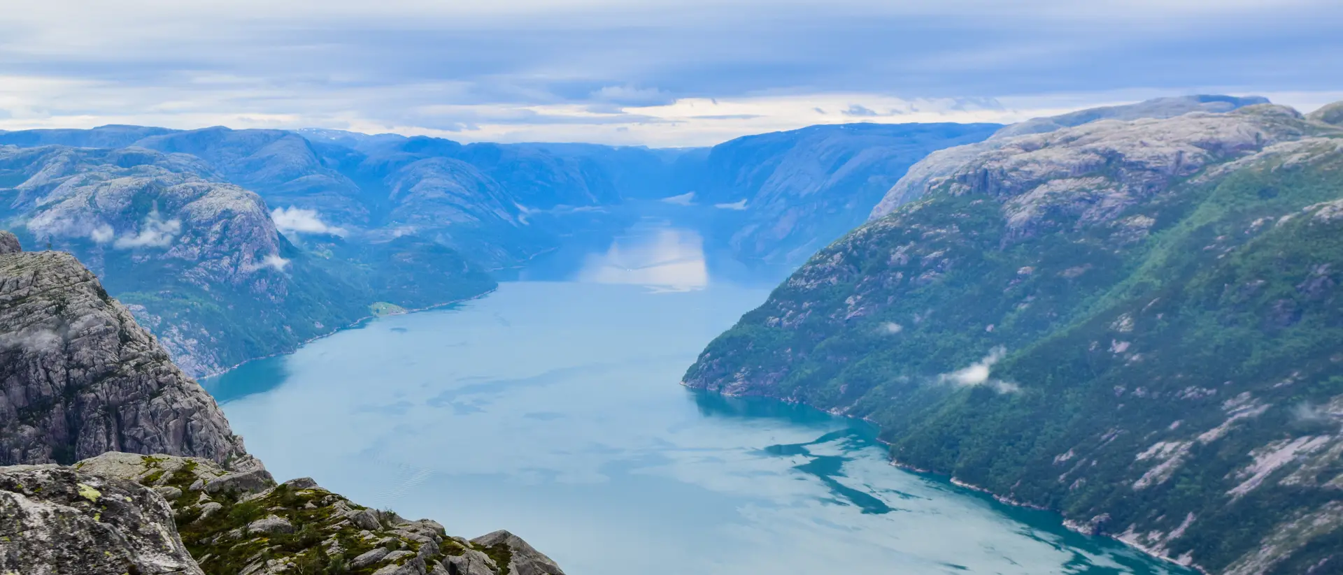 Lysefjord view from Prekestolen or Pulpit Rock