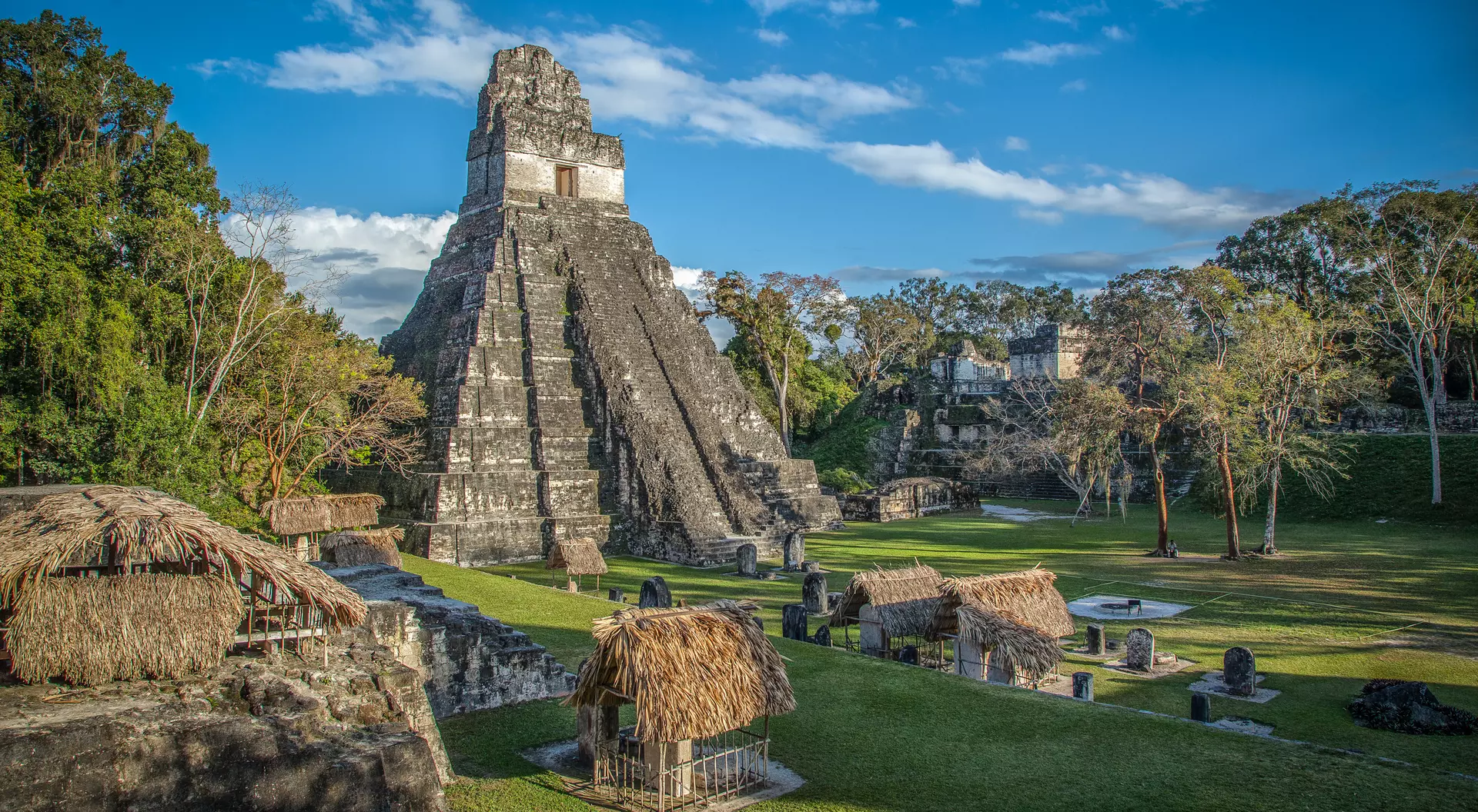 Famous ancient temple of the Maya people
