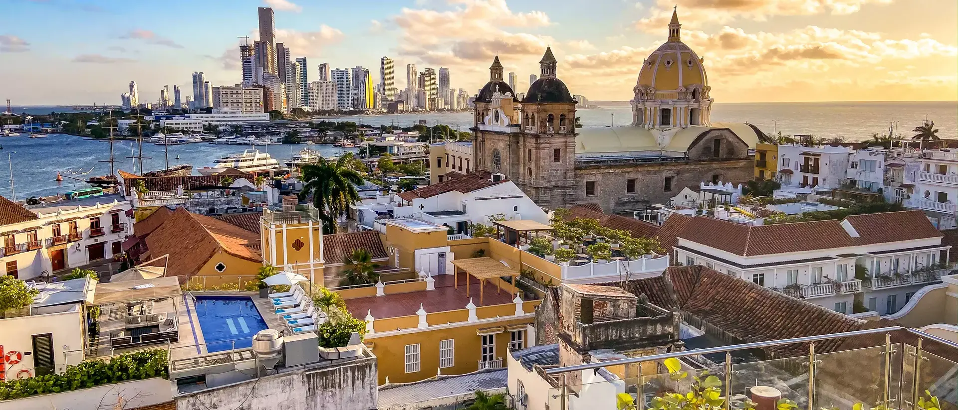 Sunset in Cartagena, Colombia
