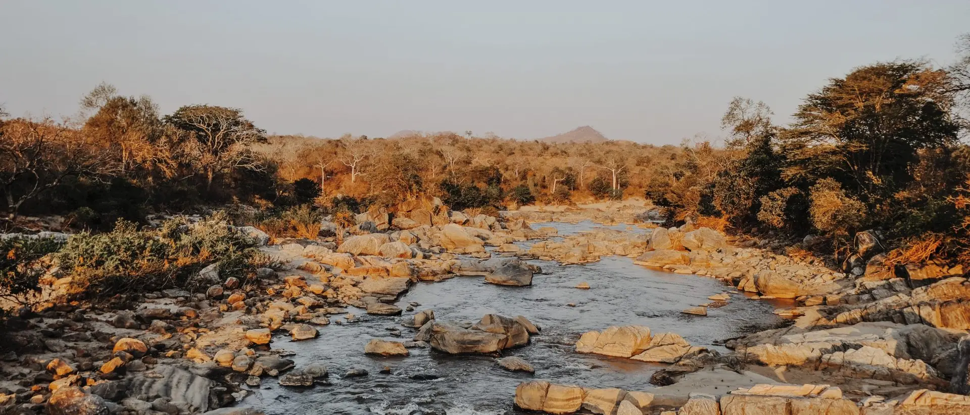 Mkulumadzi river in Majete Wildlife Reserve