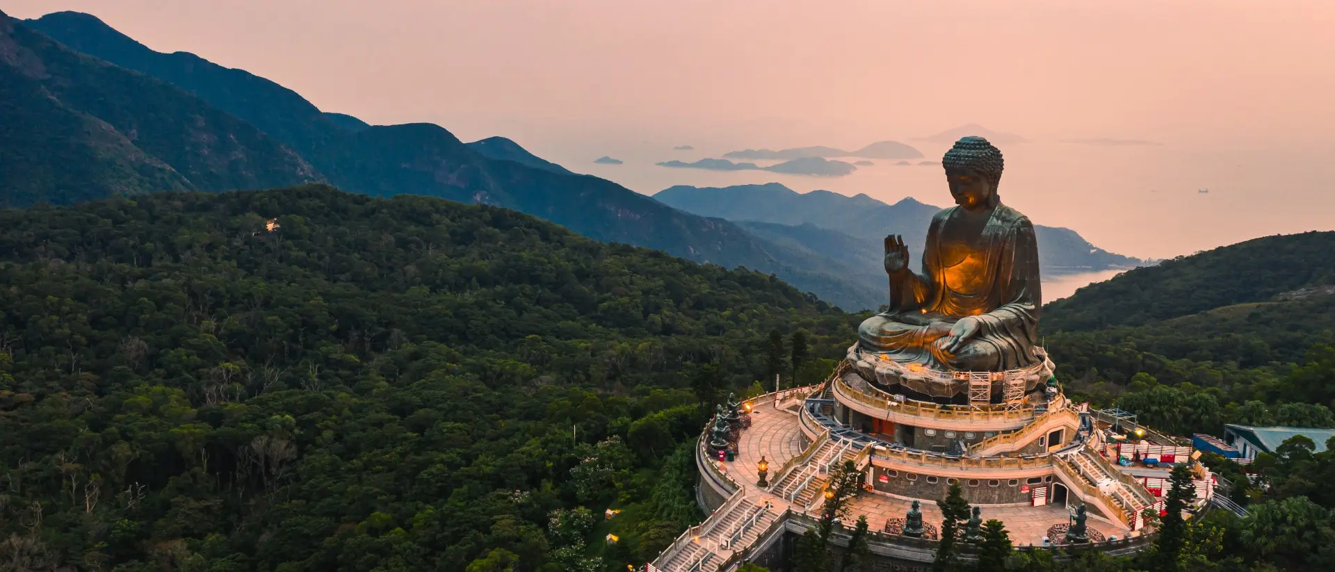 Tian Tan Buddha Aerial view of Tian Tan Buddha, also known as the Big Buddha. Hong Kong, China