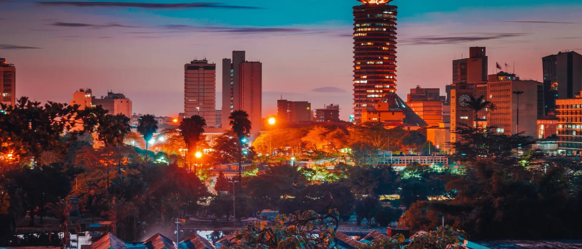 Nairobi City View of Nairobi City from Uhuru park