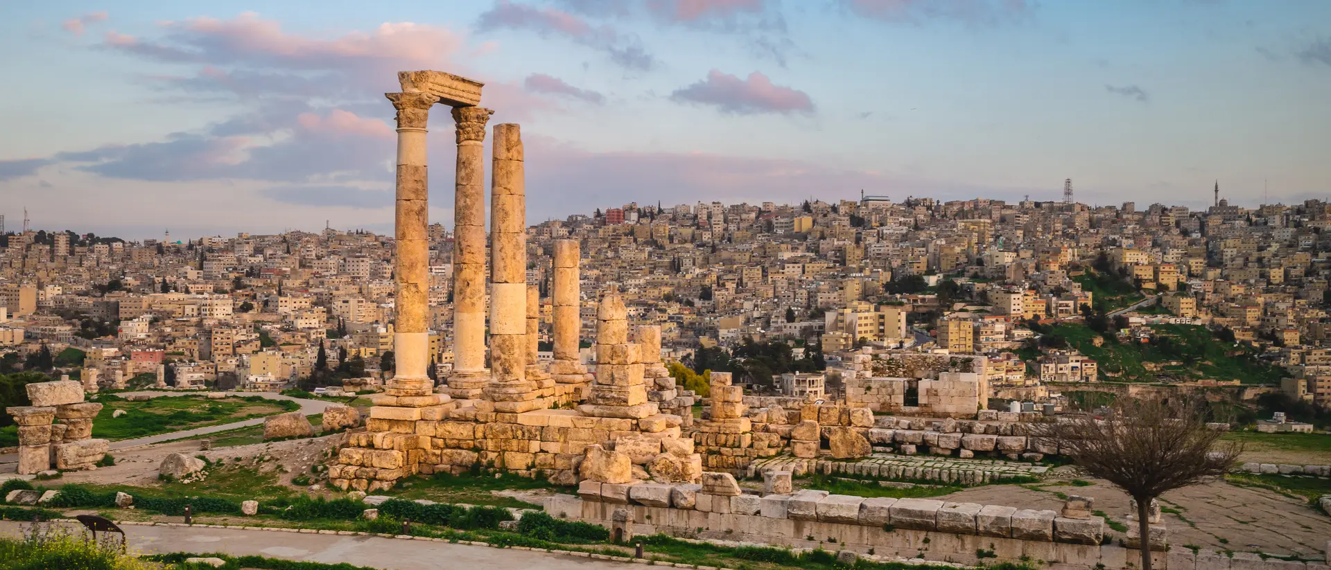 Amman Citadel Temple of Hercules located on Amman Citadel in Amman, Jordan