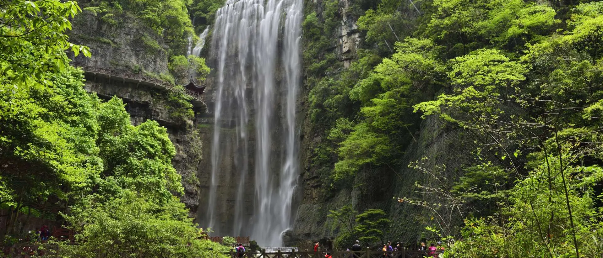 Three Gorges Grand Canyon and Waterfall located in Xiling Gorge, known as one of China's top waterfalls